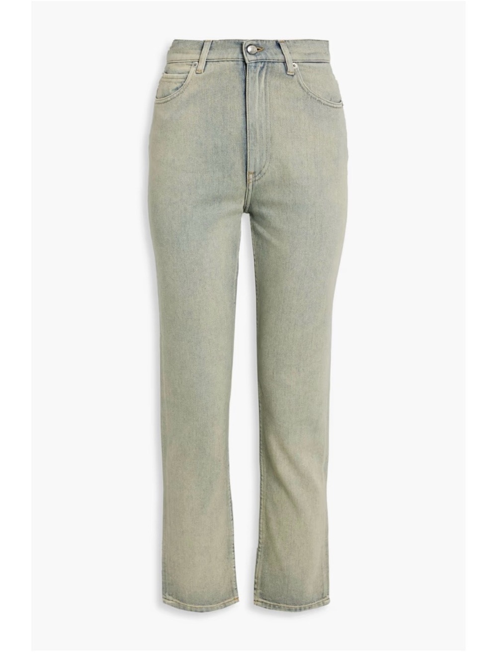IRO Dainez High-Rise Straight-Leg Jeans Size 25 NWT Made in Italy Light Wash